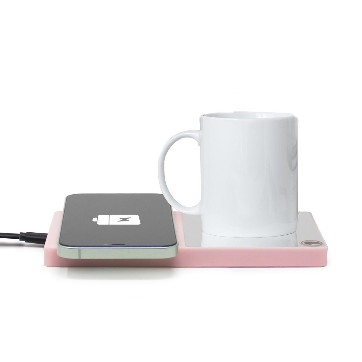 Photos - Charger Aduro Tech Theory Mug Warmer & Wireless Phone  by Aduro® - Pink TT