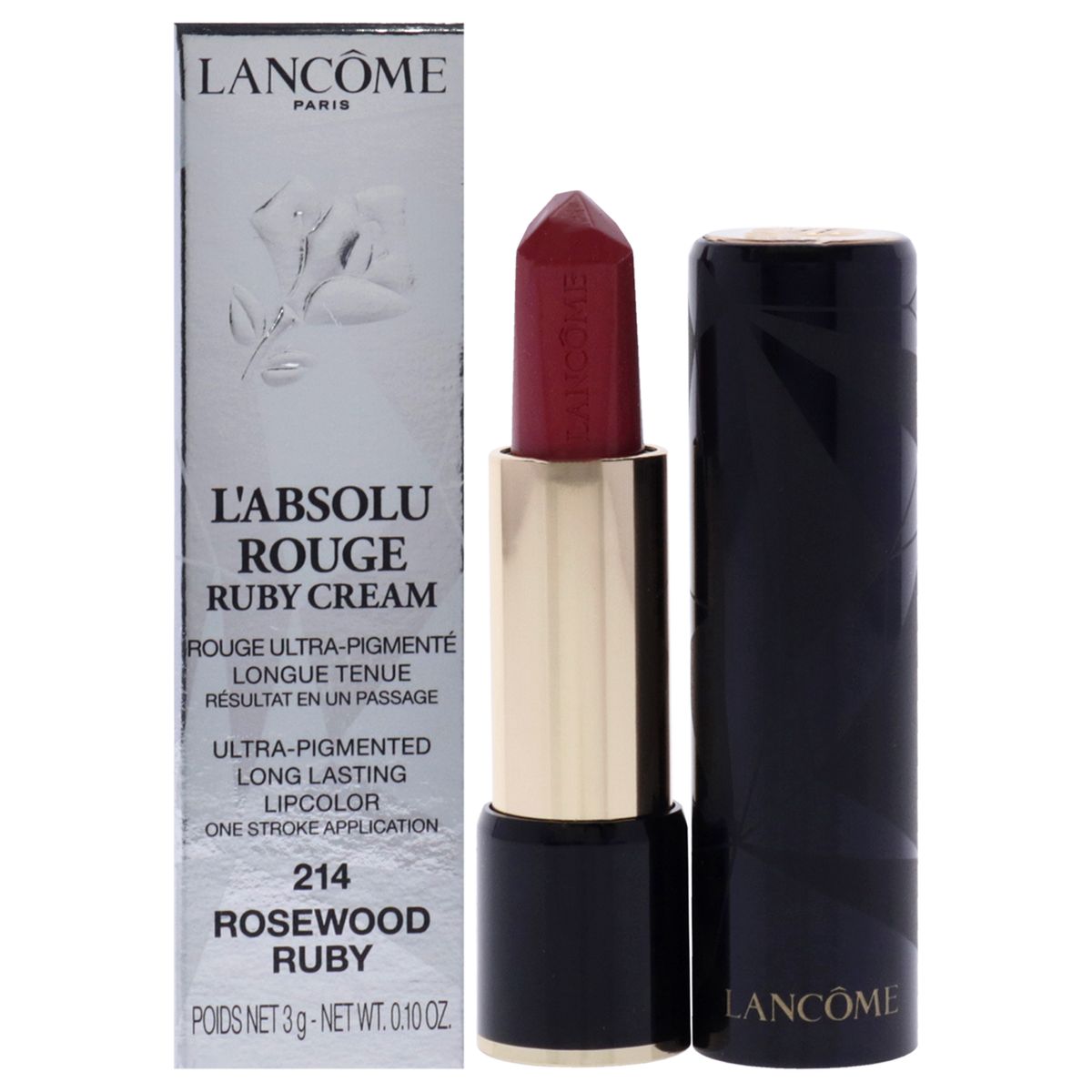 LAbsolu Rouge Lip Color by Lancome for Women - Rosewood Ruby