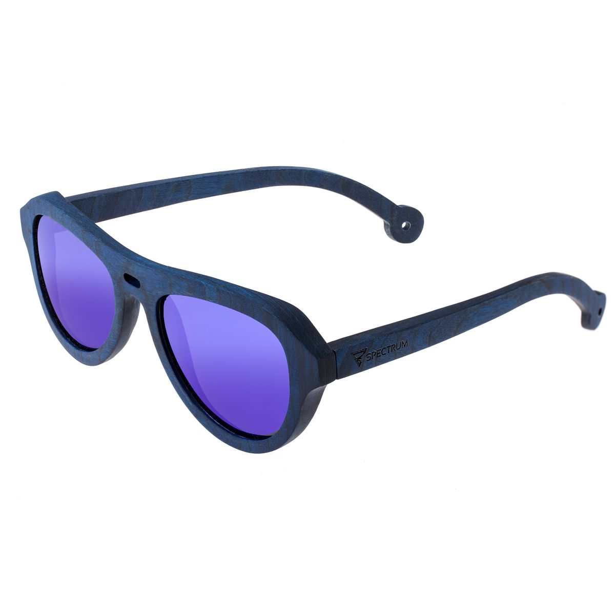 Spectrum Polarized Wooden Sunglasses  Machado  BlueBlue
