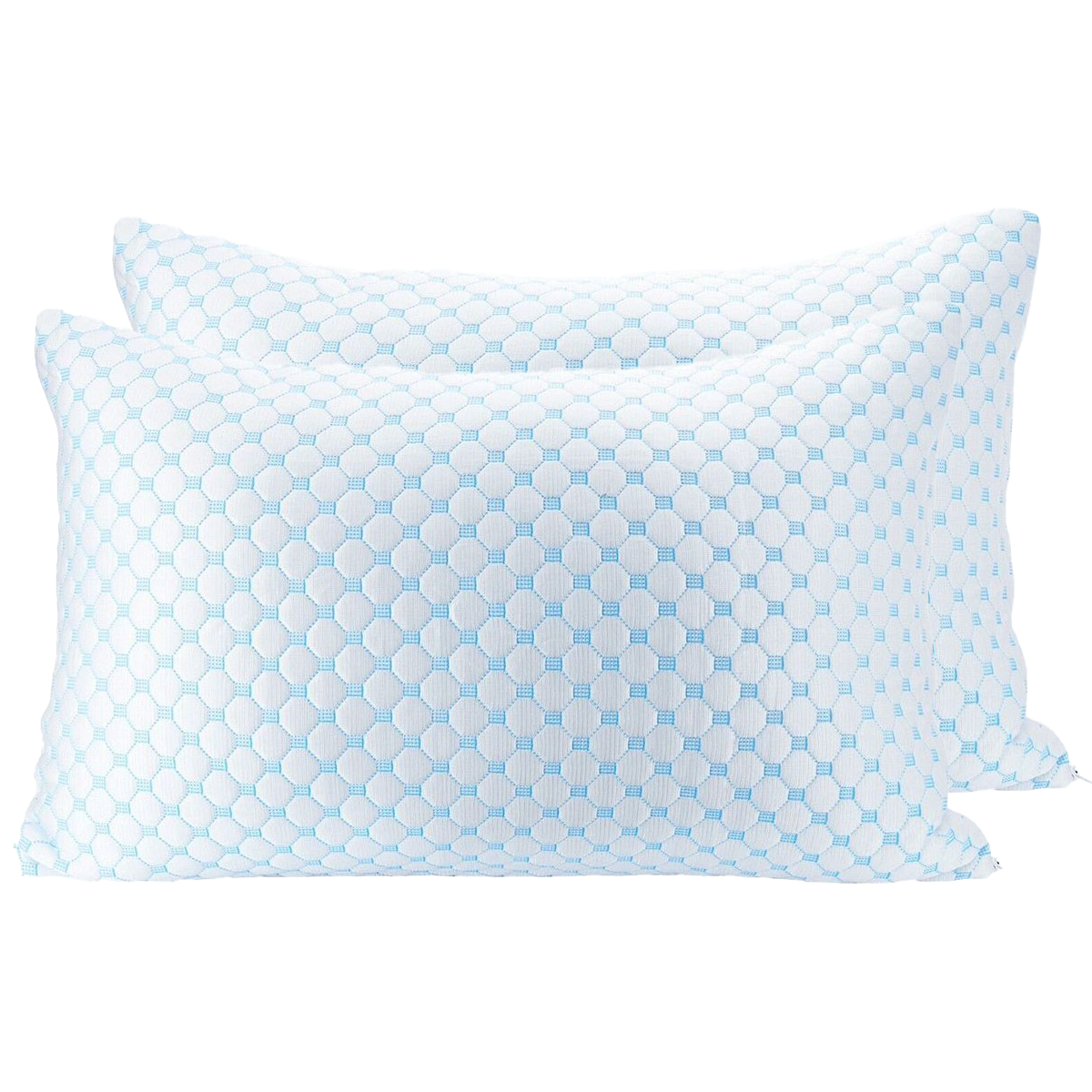 Cooling Memory Foam Pillow by Bibb Home® (1- or 2-Pack) - Standard - 2 Pack