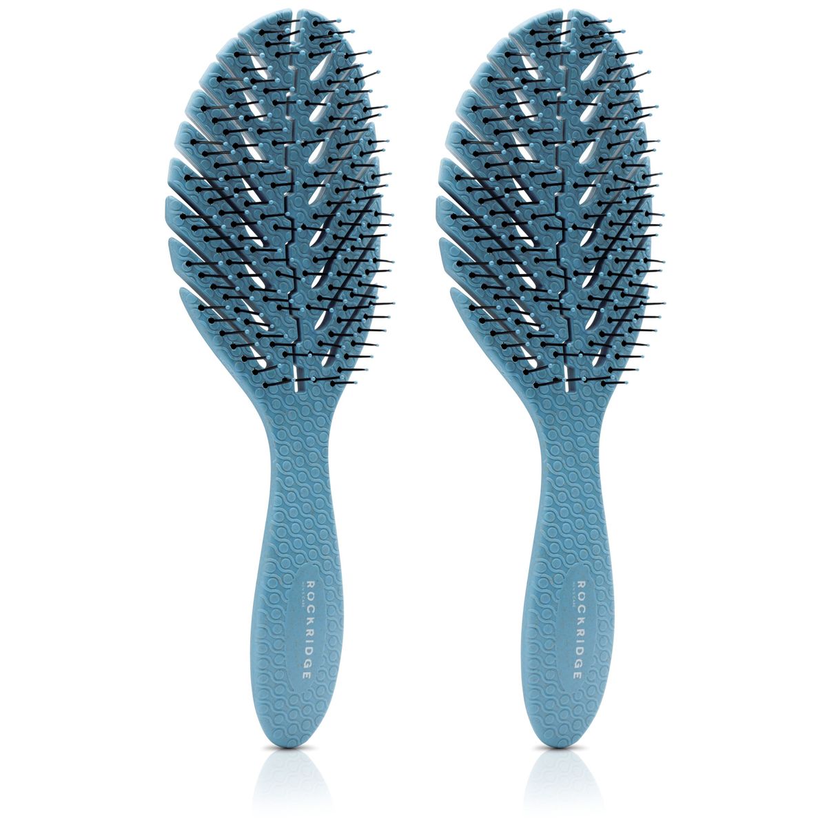 Photos - Comb Rockridge Rockridge™ Biodegradable Eco Hairbrush  - Blue VSN-AC864(2-Pack)