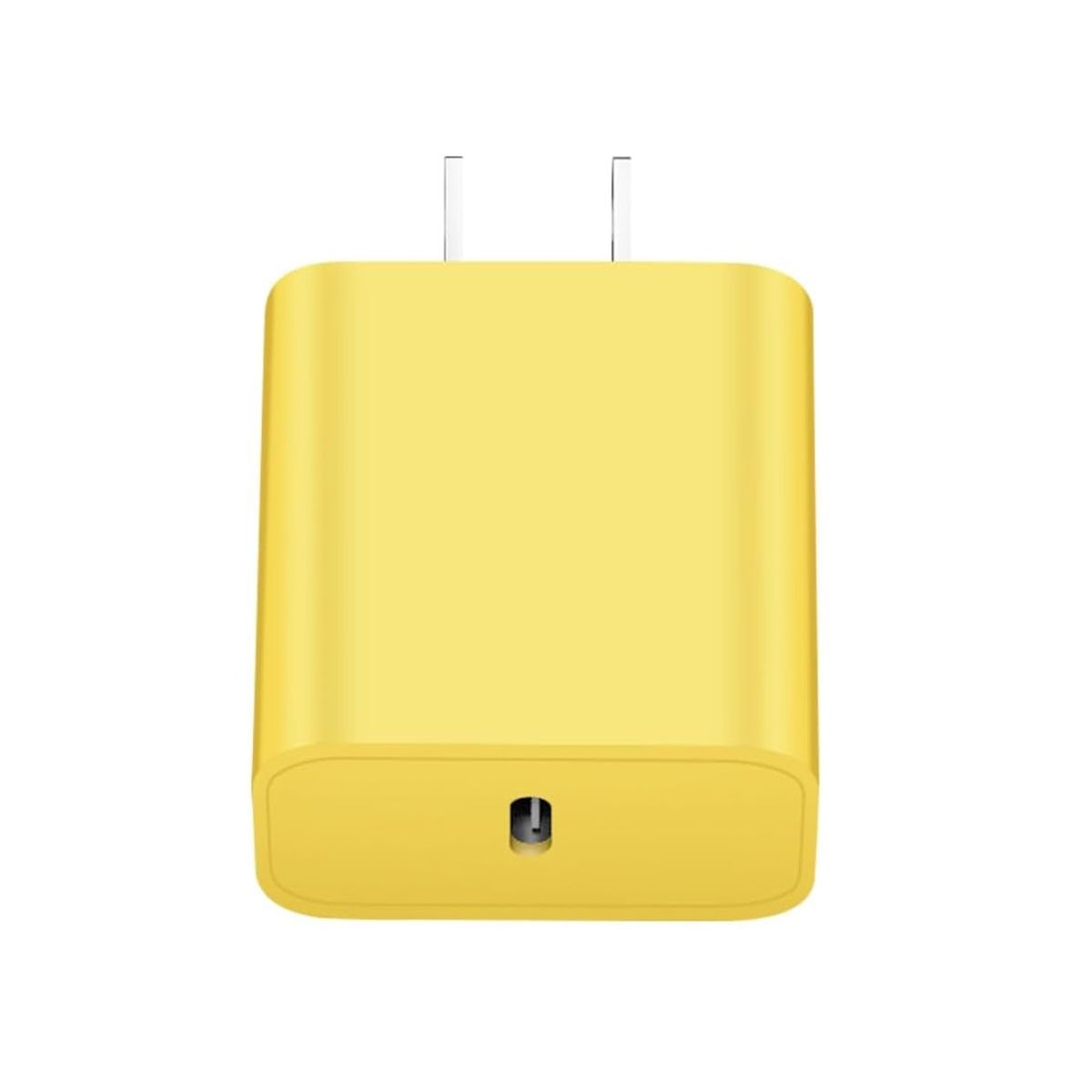 20W Fast Type-C PD Wall Charger Adapter - Yellow (1-Pack)