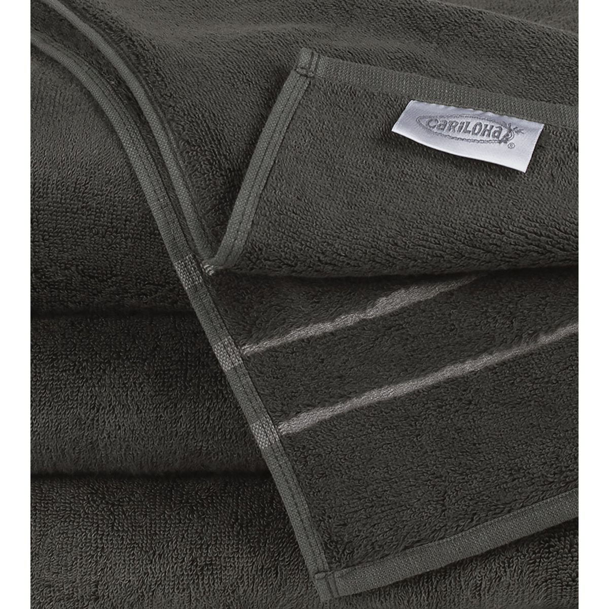 Cariloha&reg; Bamboo Hand Towel Set, 3 pc. - Bamboo Hand Towel Set - Onyx by Cariloha for Unisex - 3 Pc Towel