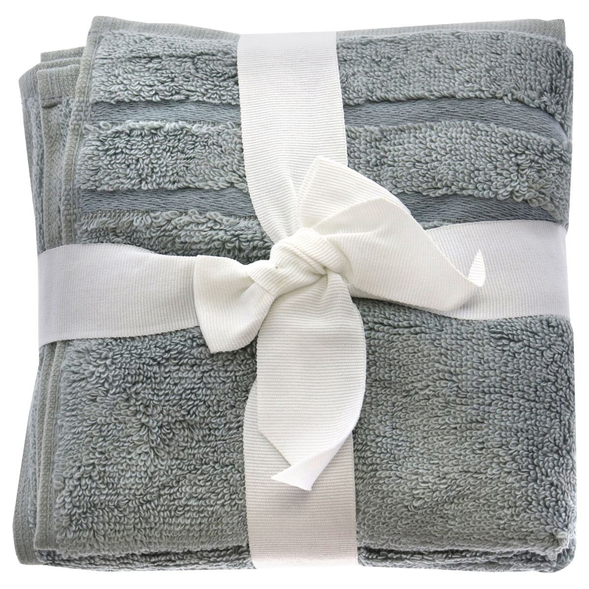 Cariloha&reg; Bamboo Washcloth Set (Set of 3) - Bamboo Washcloths Set - Ocean Mist by Cariloha for Unisex - 3 Pc Towel