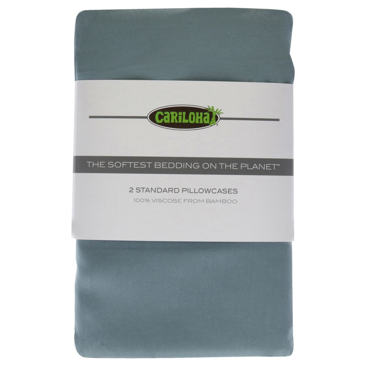 Cariloha® Classic Bamboo Pillowcases (Set of 2) - Classic Bamboo Pillowcase Set - Tahitian Breeze-Standard by Cariloha for Unisex - 2 Pc Pillowcase
