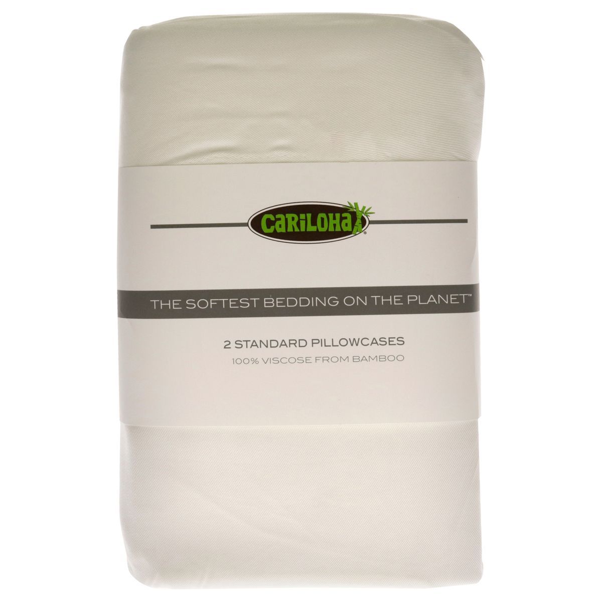 Cariloha® Classic Bamboo Pillowcases (Set of 2) - Classic Bamboo Pillowcase Set - White-Standard by Cariloha for Unisex - 2 Pc Pillowcase