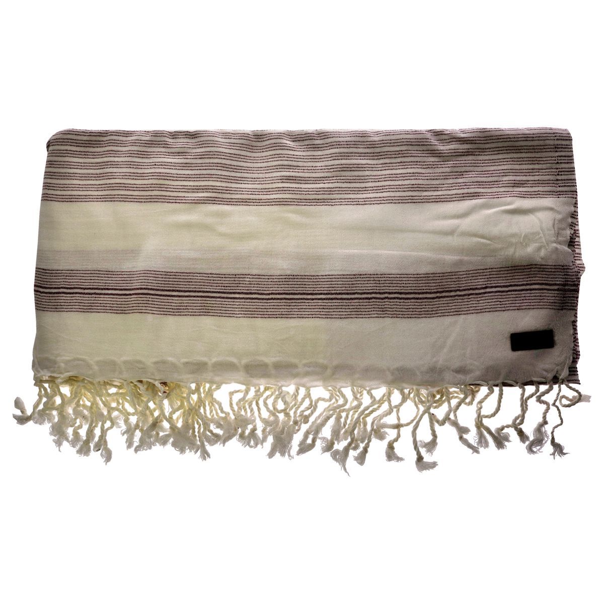 Cariloha&reg; Bamboo Beach Blanket - Bamboo Beach Blanket - Ecru Merlot by Cariloha for Unisex - 1 Pc Blanket