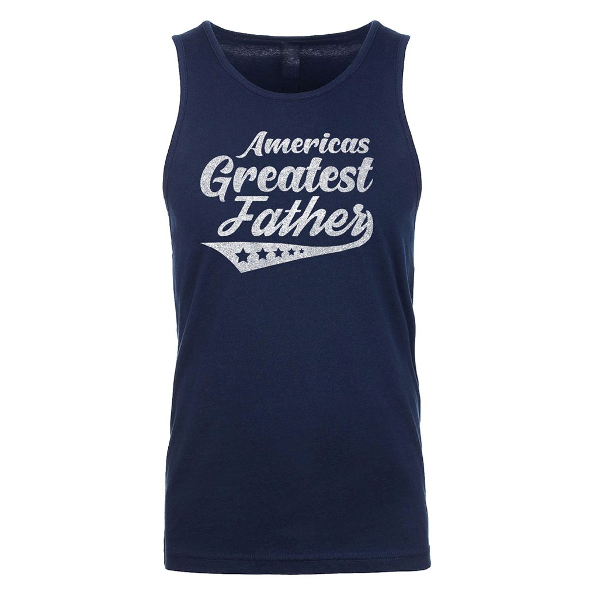 Men's Best Dad Father's Day Tank Top - Men's Greatest Five Star Father's Day Tank Top - Americas Greatest Father - Navy / 2XL