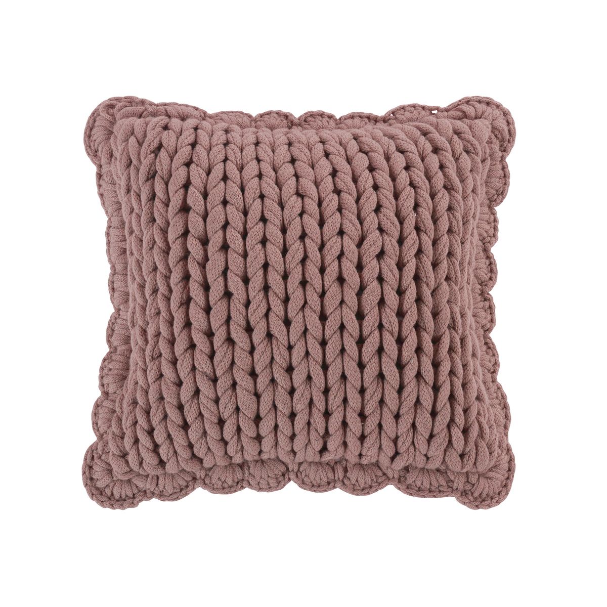 Photos - Pillow Donna Sharp Donna Sharp Chunky Knit Decor  - Chunky Knit  Mauv