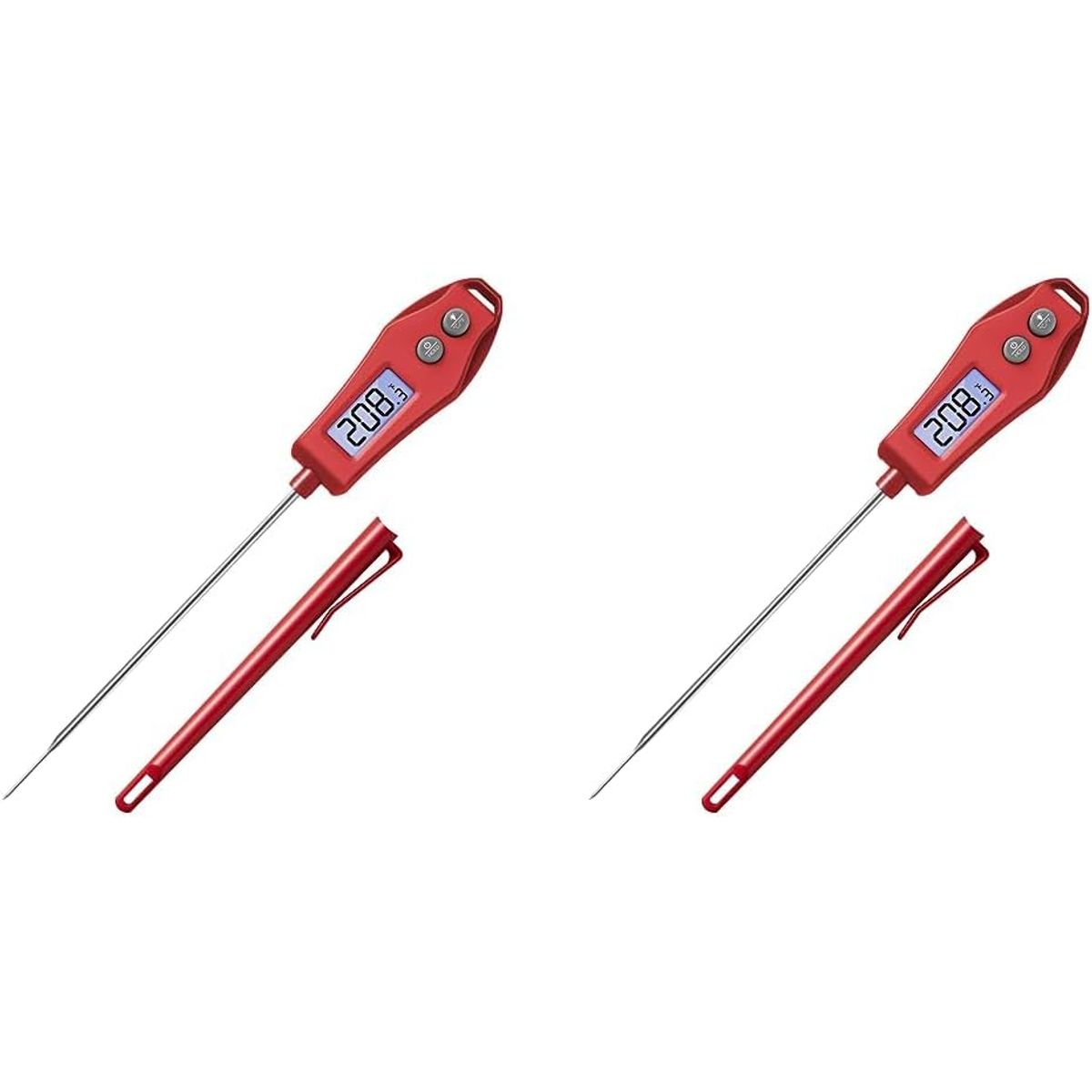 Etekcity EMT100 Digital Meat Thermometer (2-Pack) - Red & Red