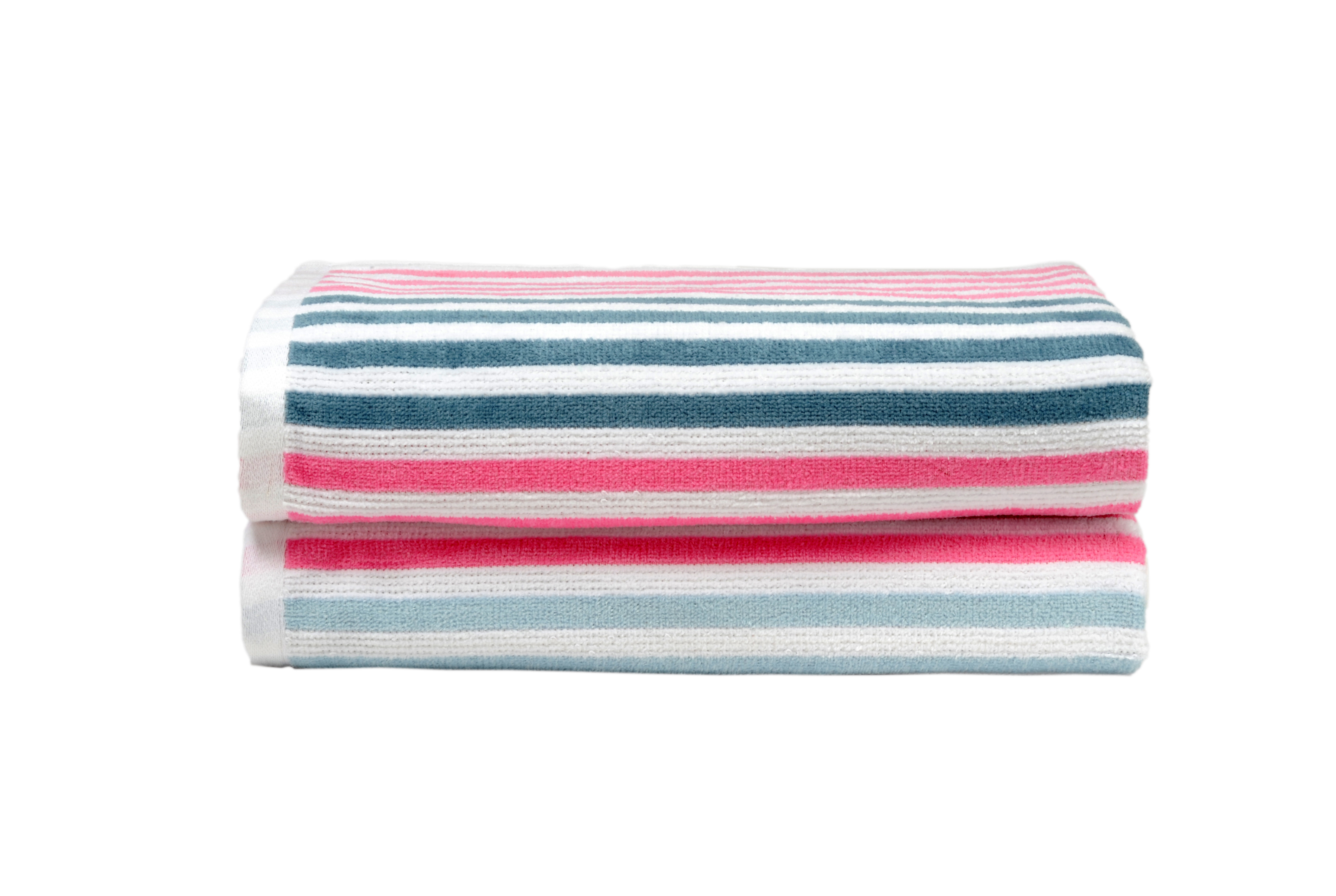 Dan River Cabana Stripe Beach Towel 2 or 4Pack  Dan River 24 PK Stripe Beach Towel Set