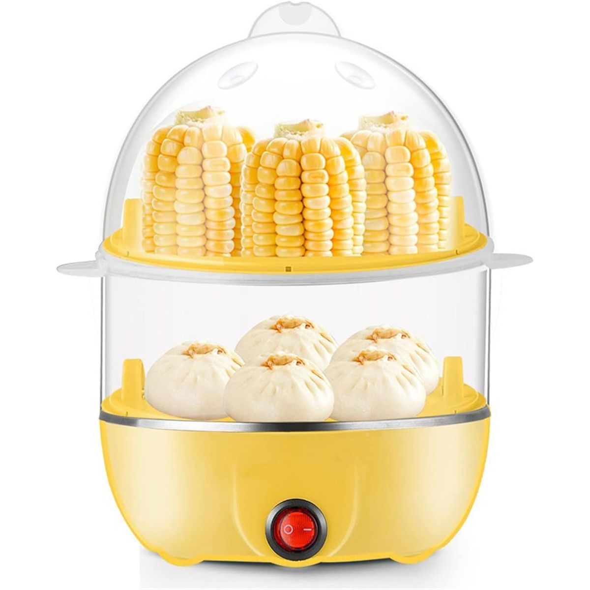 14-Egg Electric Rapid Egg Cooker - Yellow