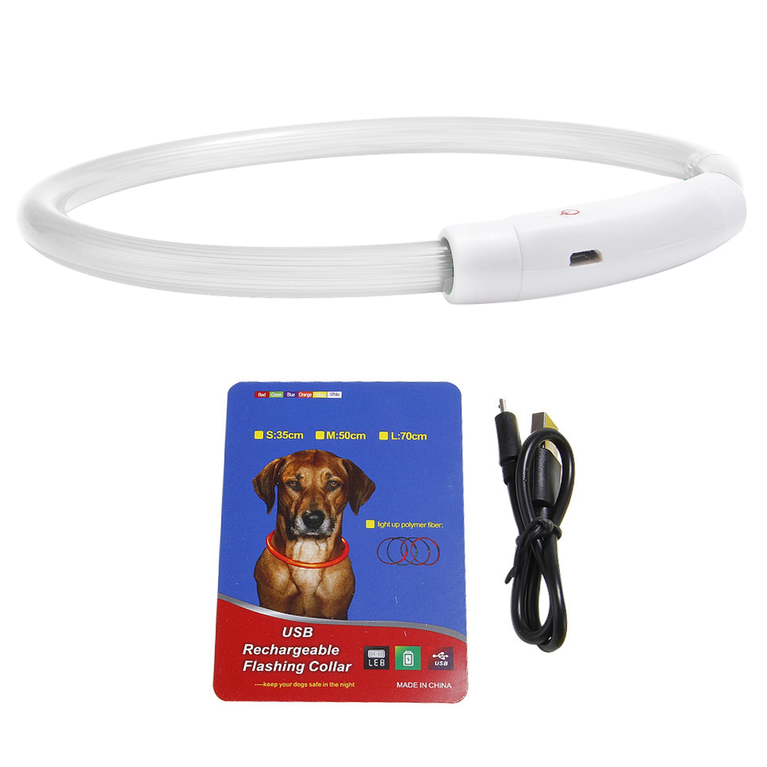 Photos - Collar / Harnesses iMounTEK ® USB-Rechargeable LED Dog Collar -  USB LED Dog 