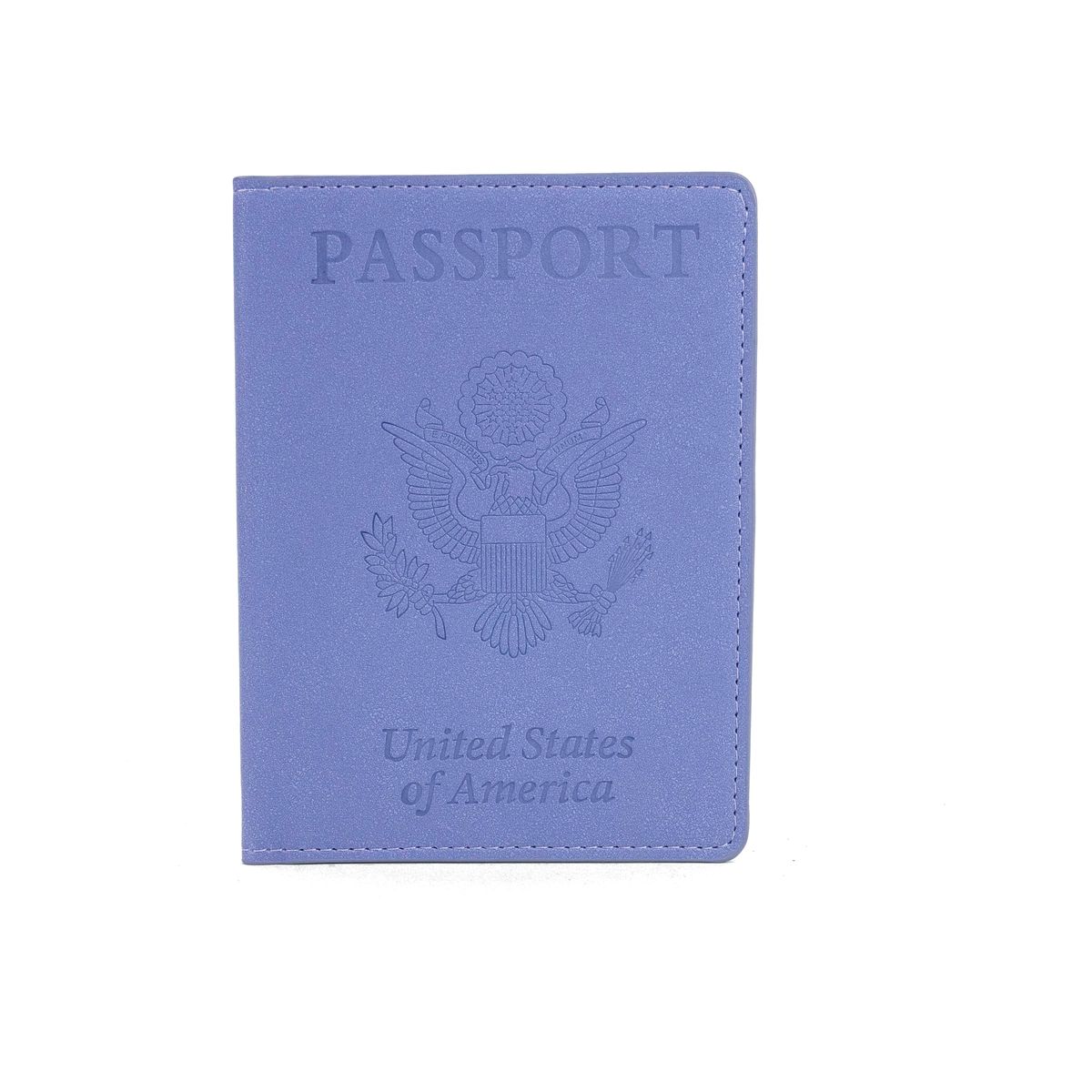 Passport Holder with CDC Vaccination Card Protector  Purple