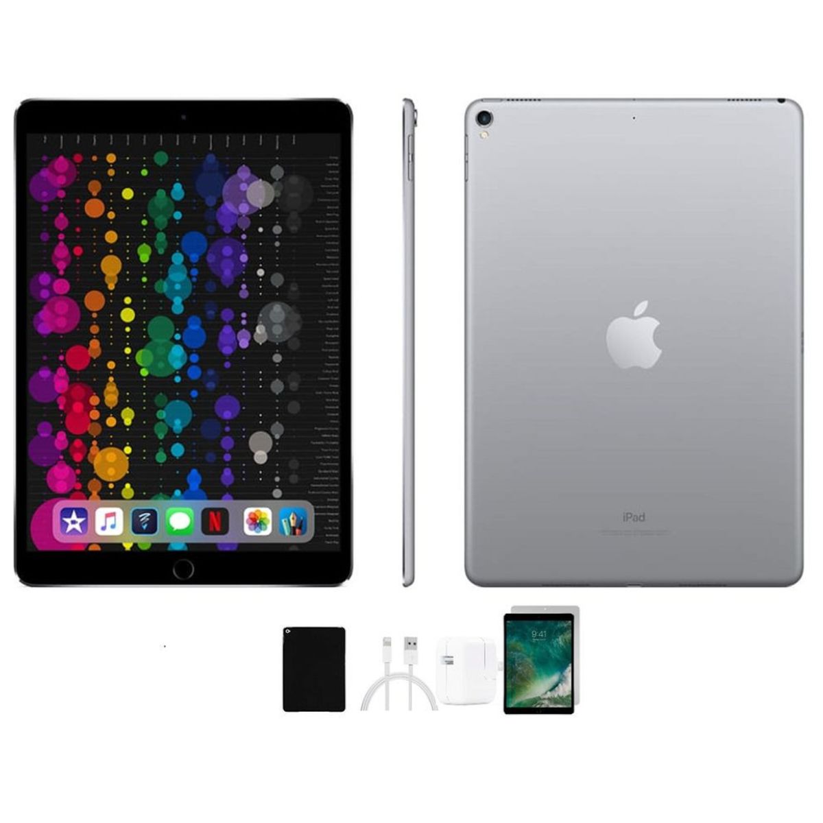 Apple&reg; iPad Pro 10.5-Inch Bundle with Case, Charger & Screen Protector - 256GB (Space Gray) Wi-Fi Only