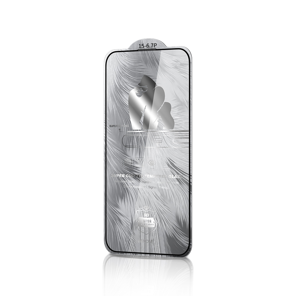Space King Kong 9D Curved Tempered Glass Screen Protector - HD IP15 Pro Max-6.7