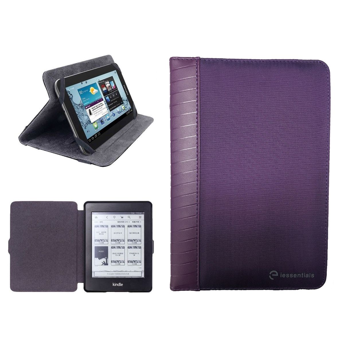 iEssentials® 7 to 8-Inch Universal Tablet Case - iEssentials 7"-8" Tablet Case - Purple