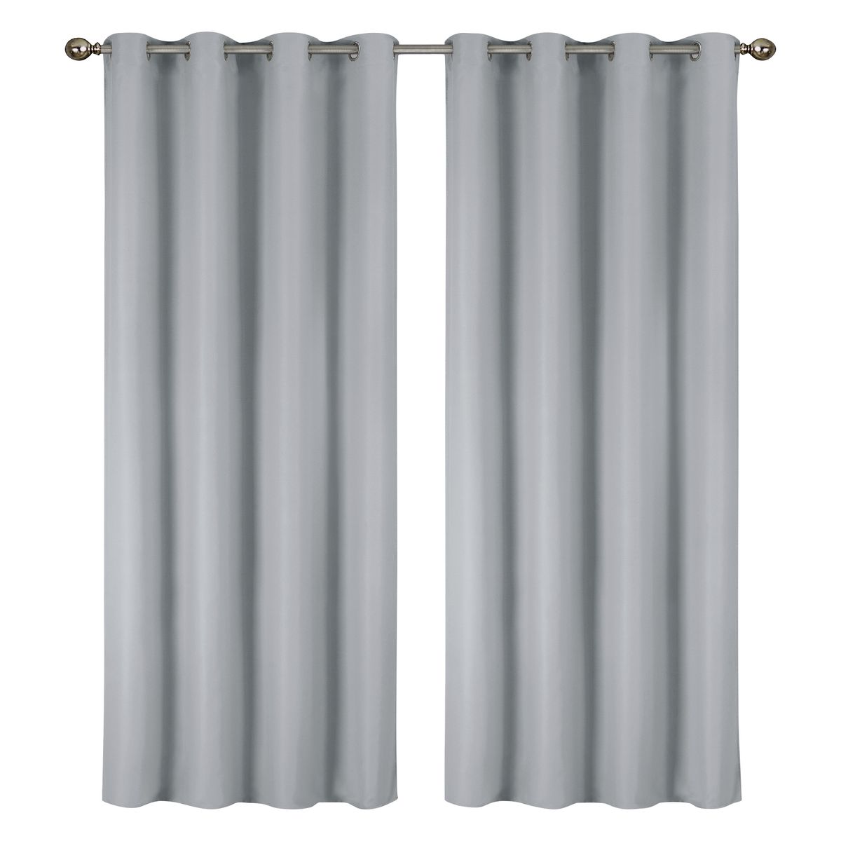 55 x 84-Inch Solid Thermal Blackout Panels (Set of 2) - Silver