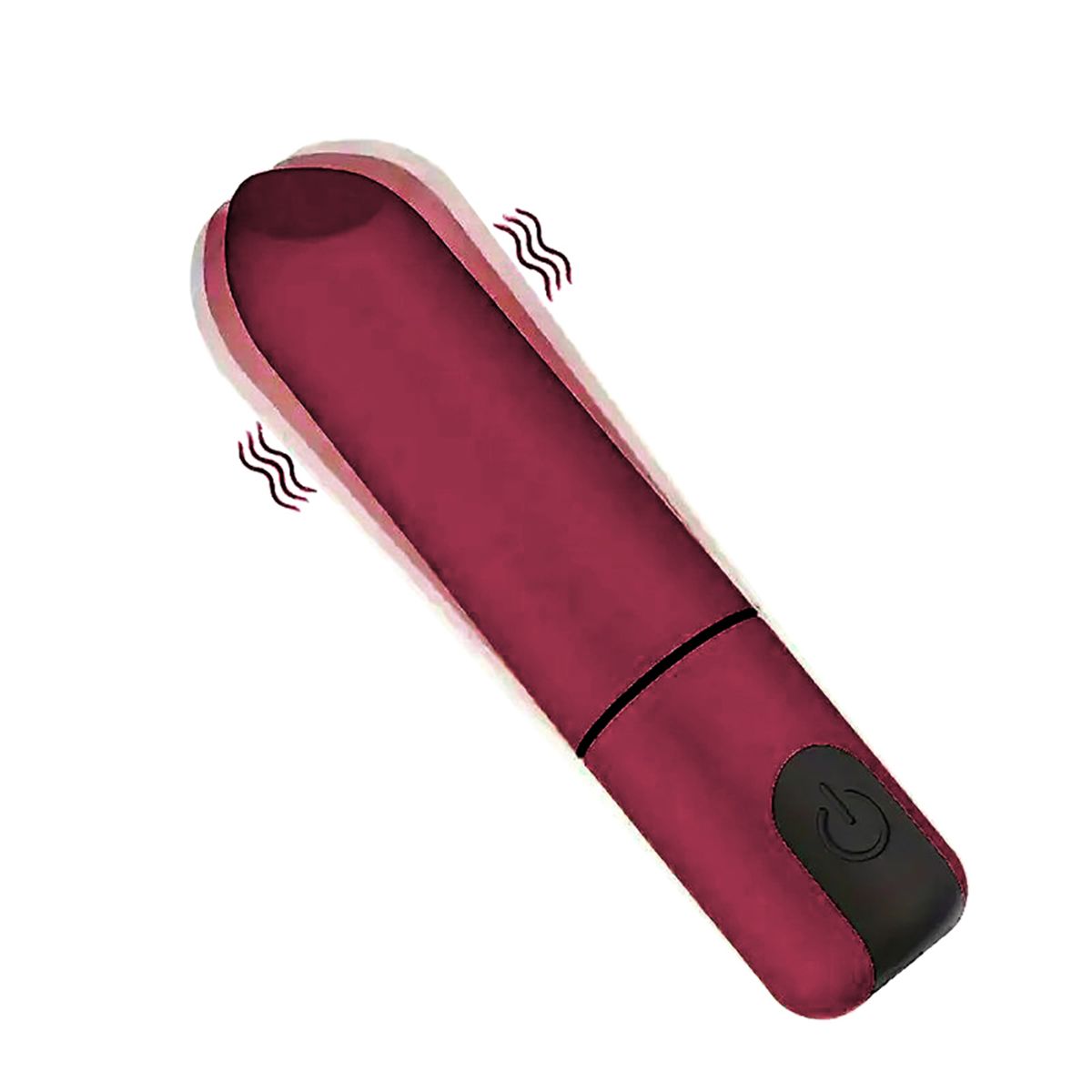 Travel Pocket Bullet Vibrator - Mini Bullet Burgundy-image-SKU10368922