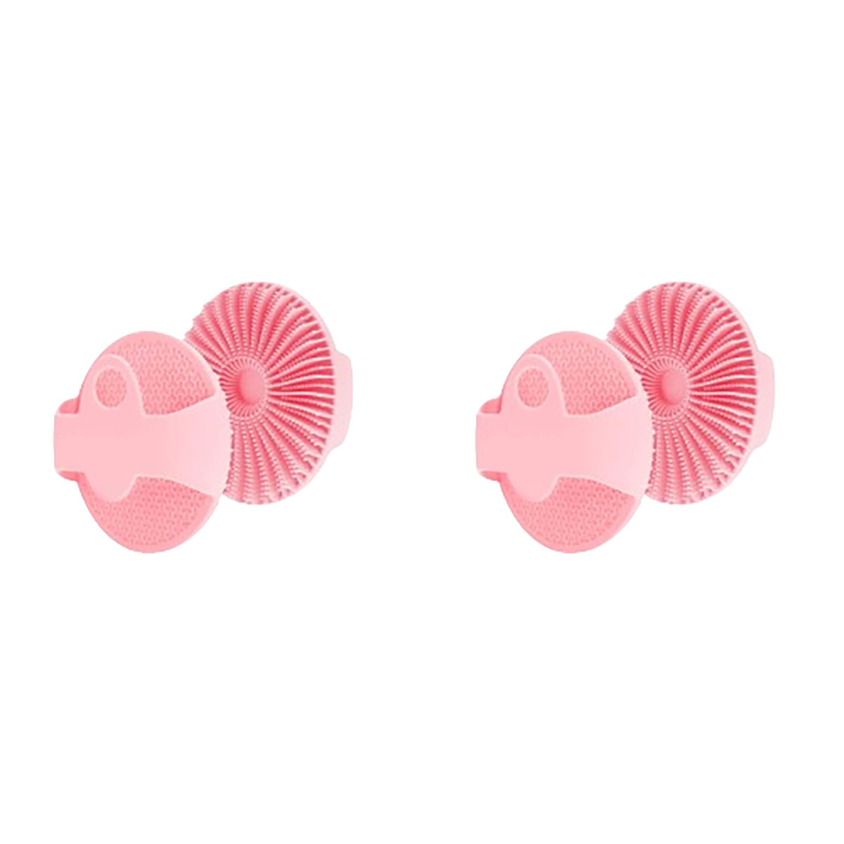 Antimicrobial Silicone Body Scrubber for Sensitive Skin (2-Pack) - Pink