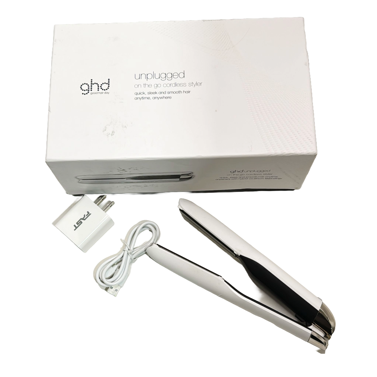 ghd&reg; Unplugged Styler Cordless Flat Iron Hair Straightener - ghd Unplugged Styler - White