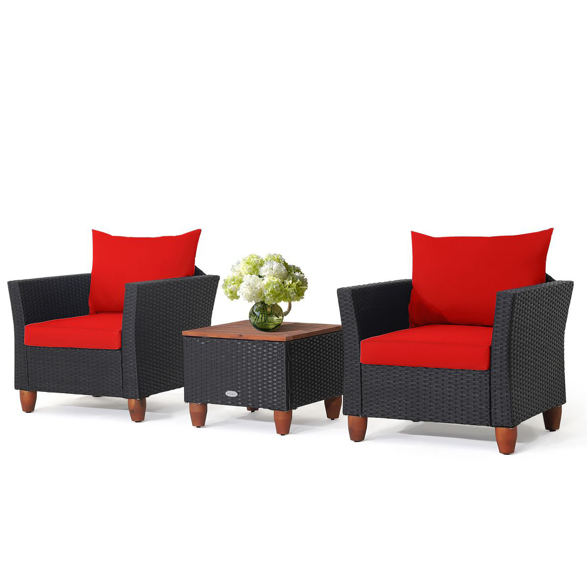 3-Piece Outdoor Patio Rattan Furniture Set - Rattan Furniture Set RE