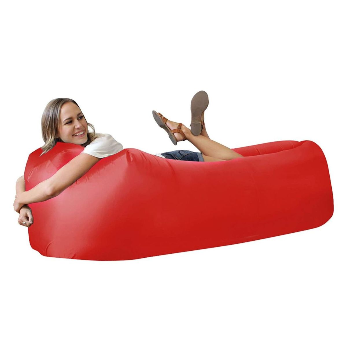 Inflatable Lounger Sofa Chair - Red