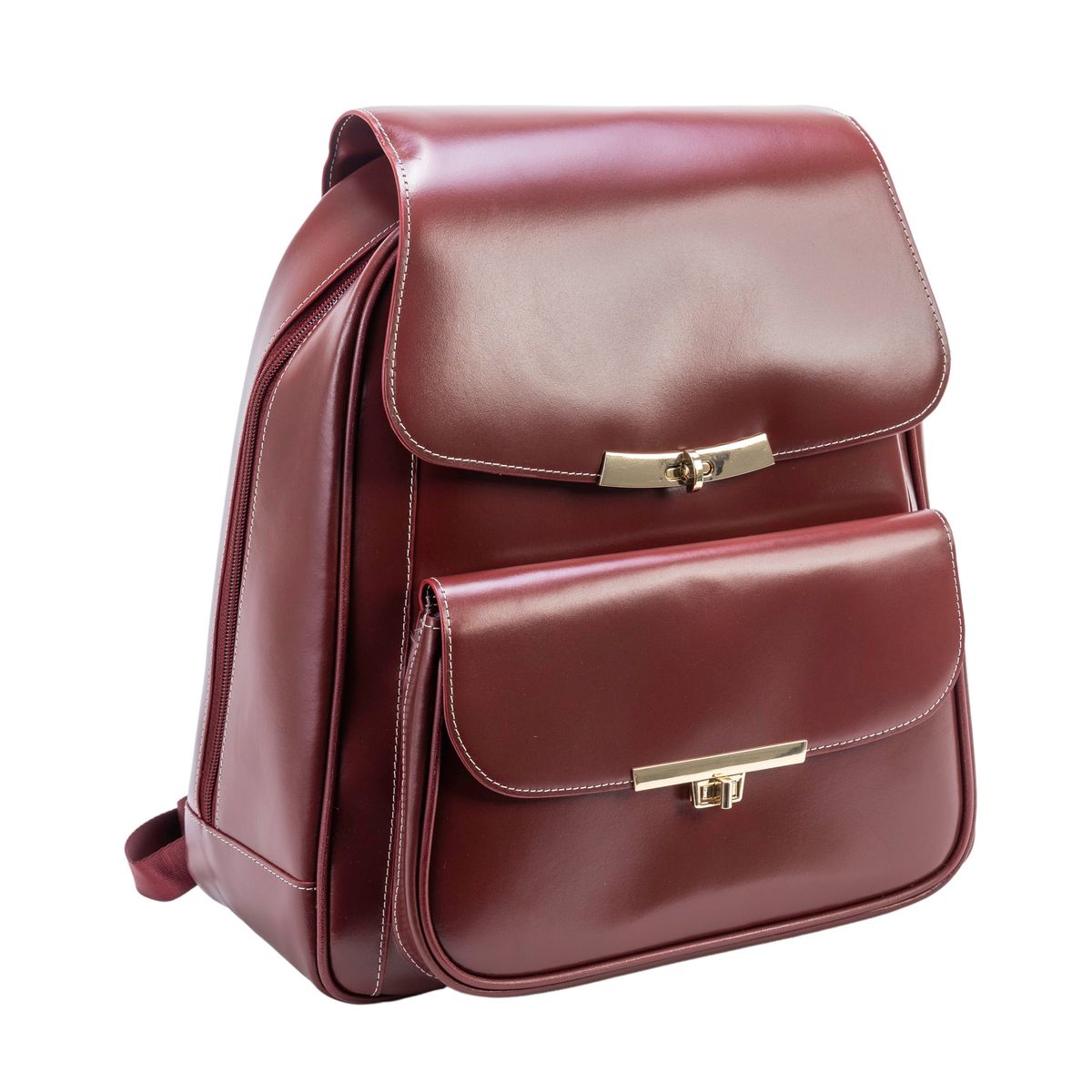 McKleinUSA® Kendall 11-Inch Leather Business Laptop Tablet Backpack - Red
