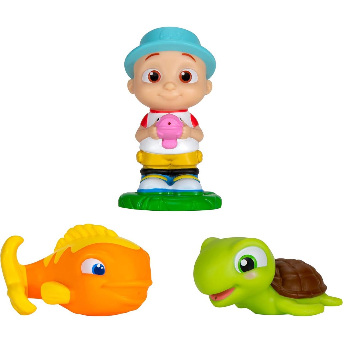 CoComelon 3-Piece Bath Squirters - JJ, Fish, Turtle