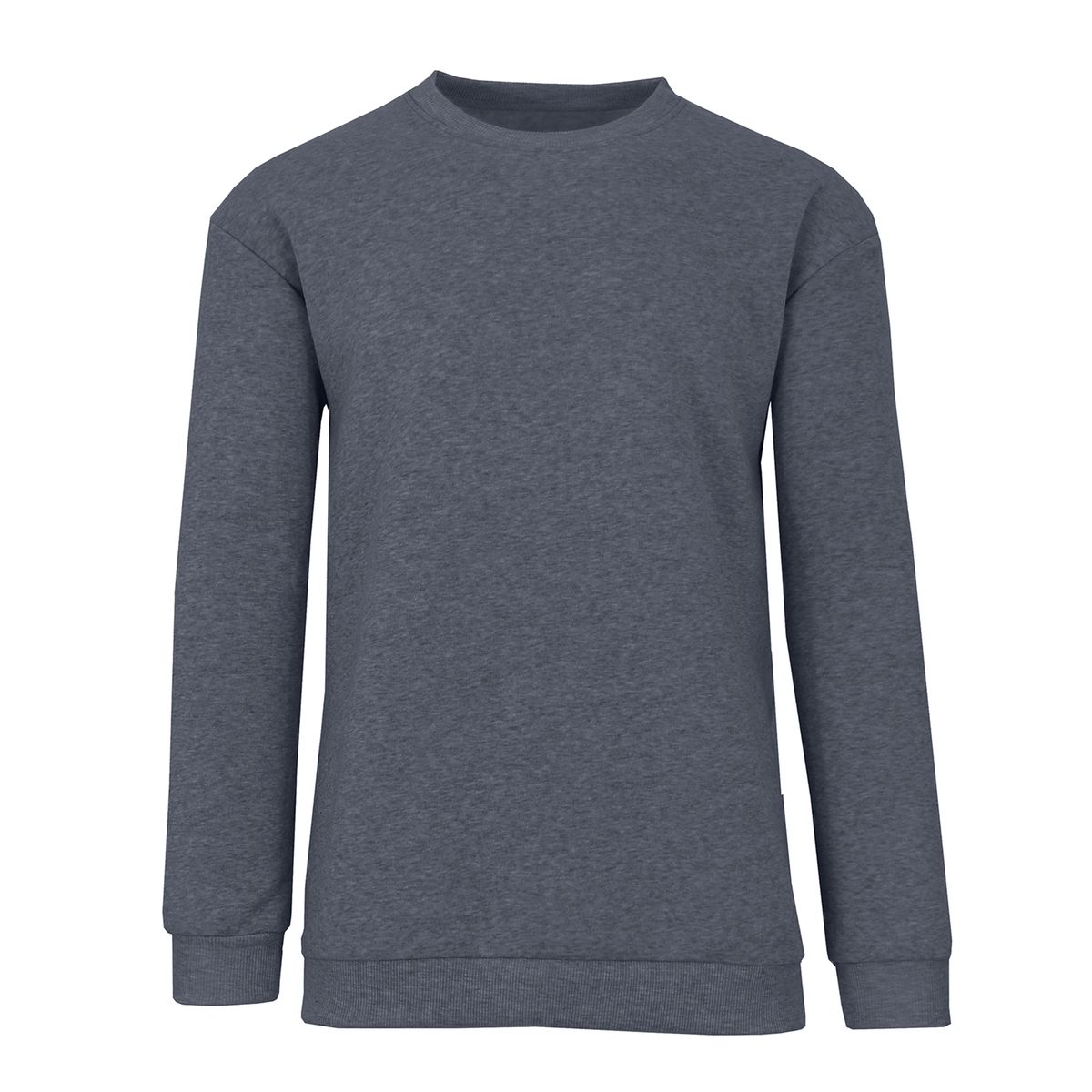Men's Crew Neck Fleece-Lined Pullover Sweater (1 to 3-Pack) - Large - Charcoal
