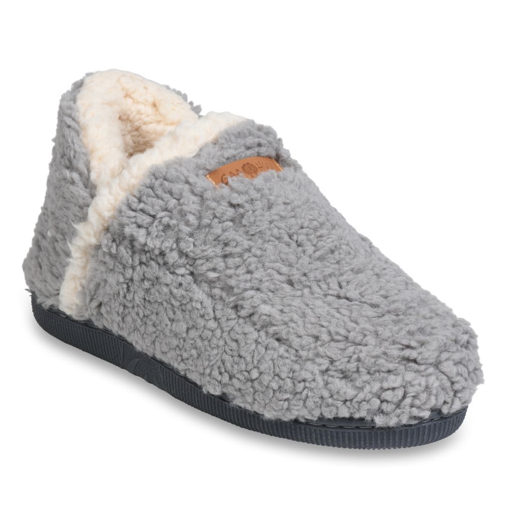 GaaHuu&trade; Women's Memory Foam Slipper Boots - Large - Grey - Berber
