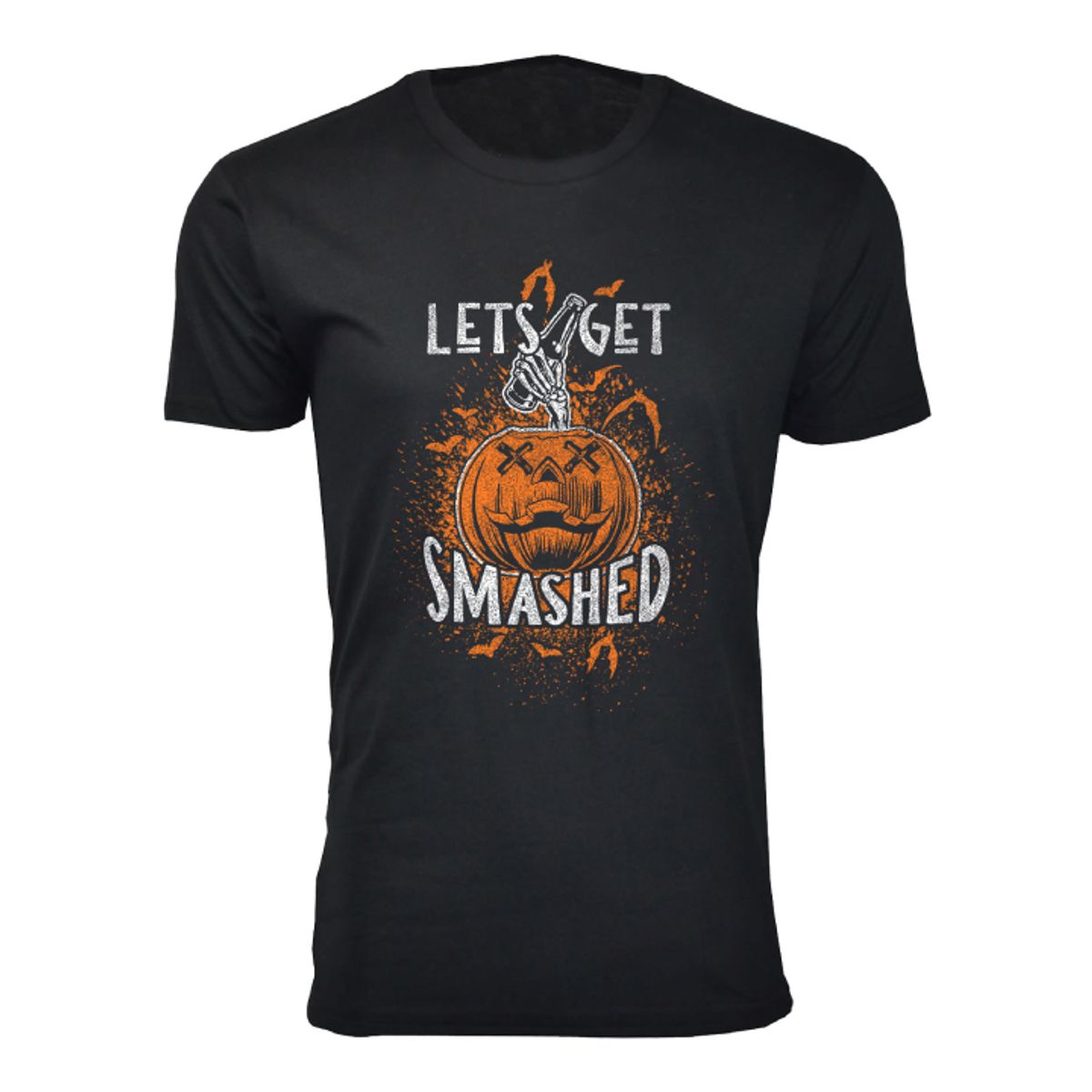 Men's Halloween T-Shirts - Lets Get Smashed - Black / L