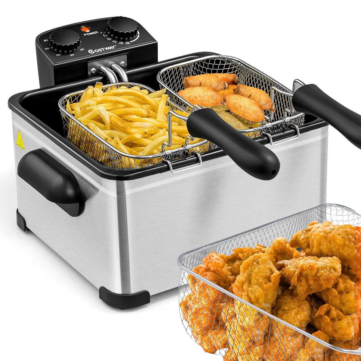 Photos - Deep Fryer Costway 1700W Electric - Electric 5. EP24955US
