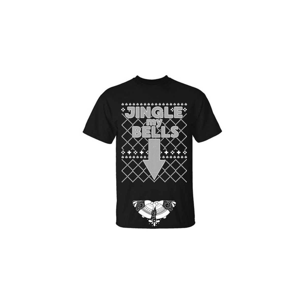 Christmas Sweater Men's T-Shirts II - Jingle My Bells / Black / MD