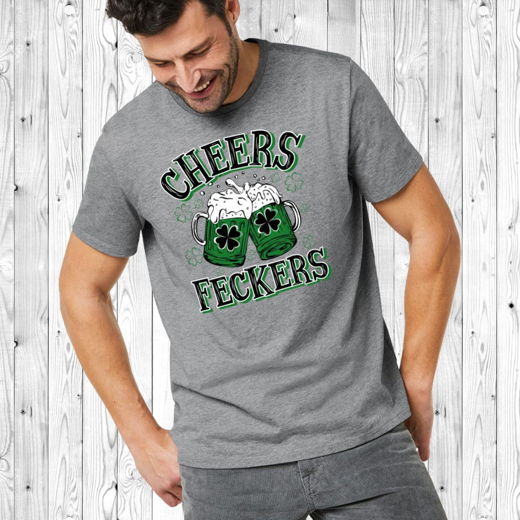 Mens Irish Love St Patricks Day TShirt  3XLarge  Cheers Feckers