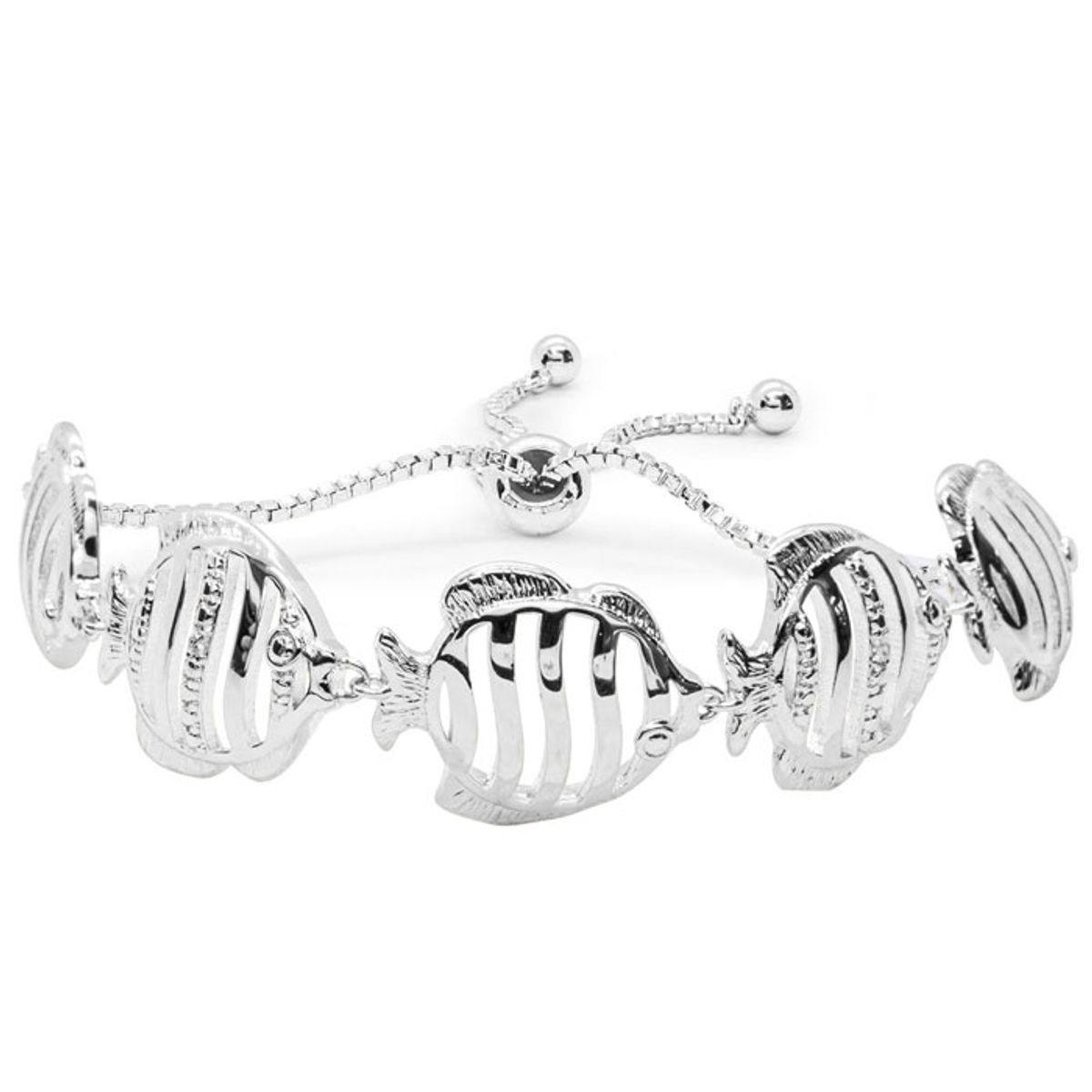 Diamond Accent Animal Adjustable Bolo Bracelet  Diamond Accent Fish Bolo Bracelet