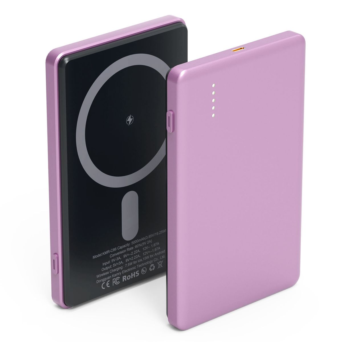 PowerMaster™ 5000mAh Wireless Power Bank - PowerMaster 5000mAh Power Bank Pink