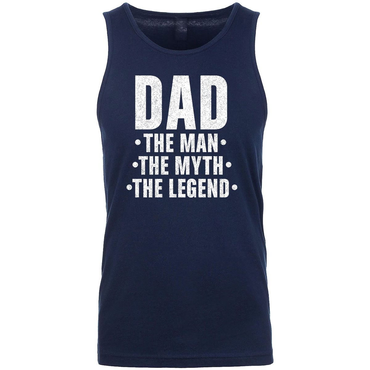 Men's Best Father's Day Ever Tank Top - DAD The Man The Myth The Legend - Navy / 2XL