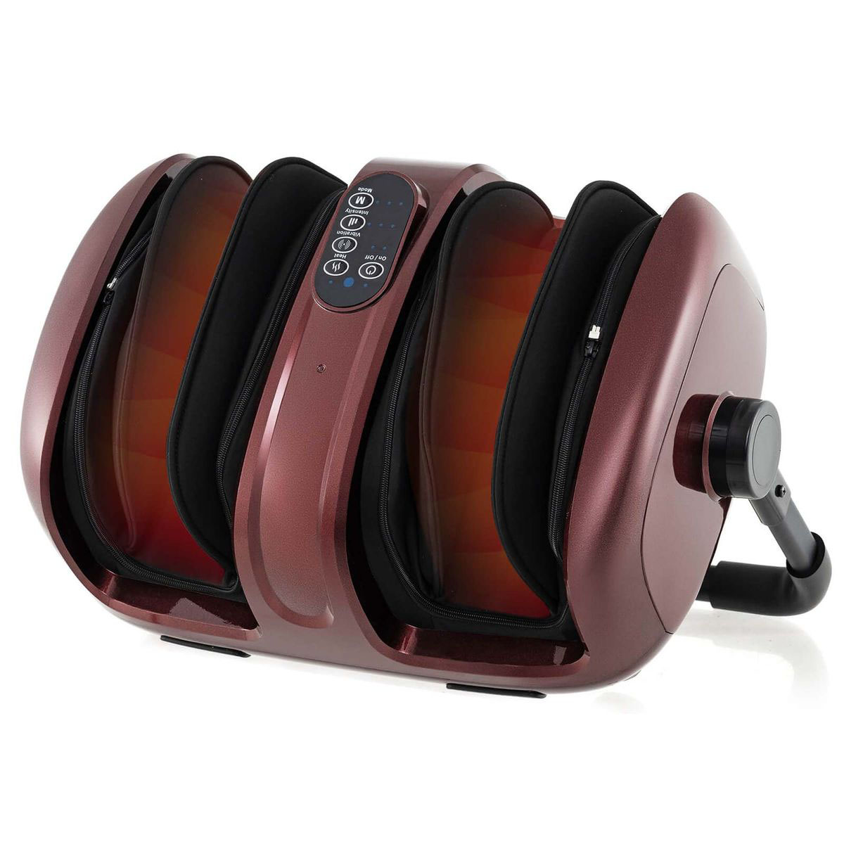 Foot and Calf Massager with Heat for Blood Circulation Pain Relief - Red