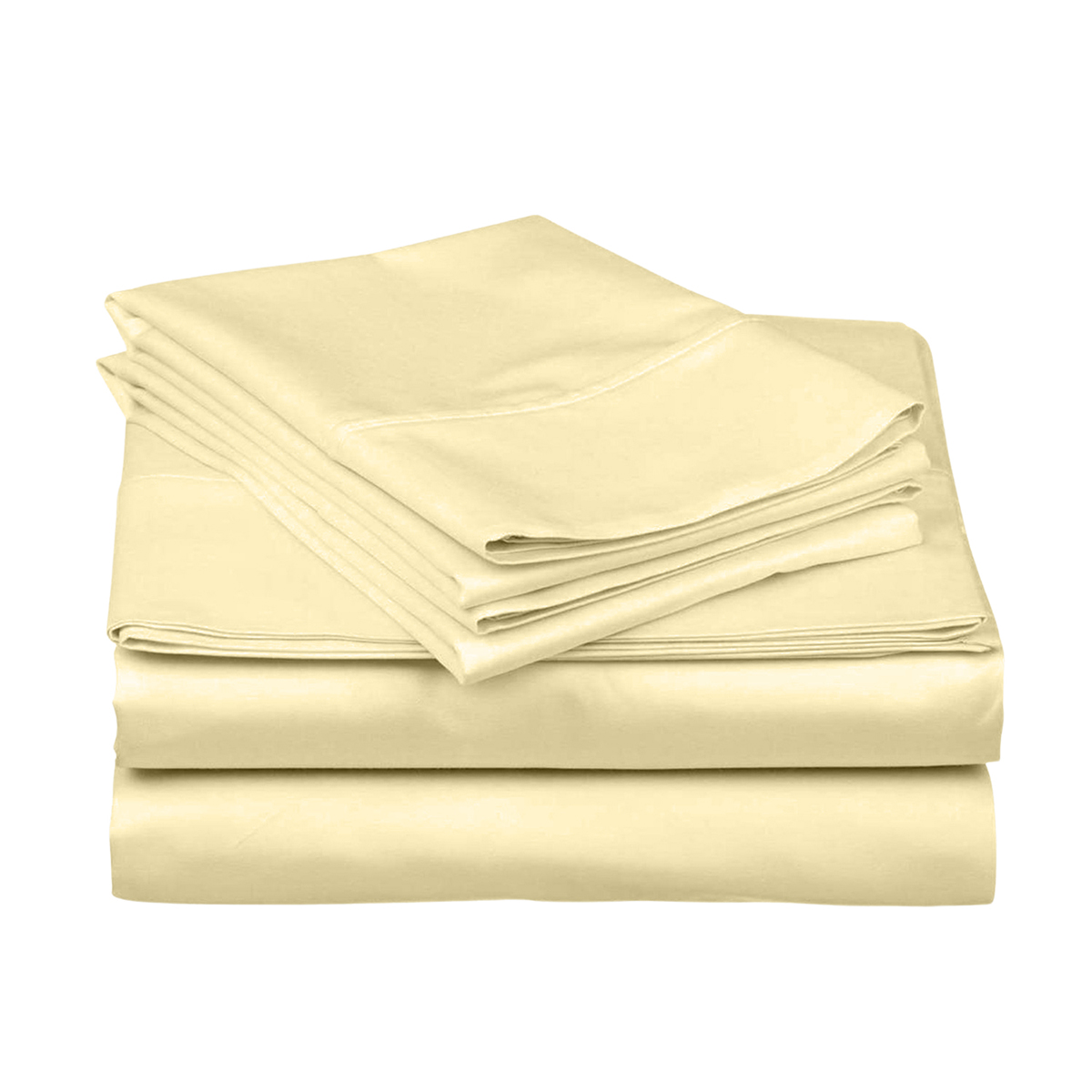 Photos - Bed Linen LUXURY LIVING Buttery Soft Deep Pockets Embossed Full Bed Sheet  - Cream - Full HNY-4PC-SOLID-CRE-F(4-Piece Set)