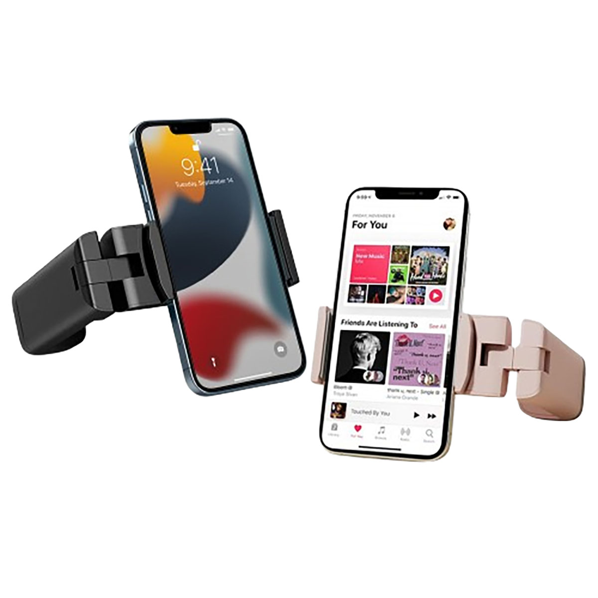 360 Degree Rotation Universal Phone Mount (2-Pack) - Black and Pink