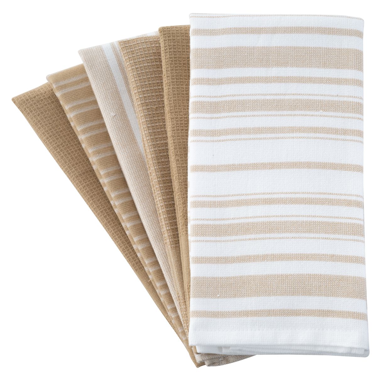 Kitchen Towels 16"x26" (6-Pack) - Khaki