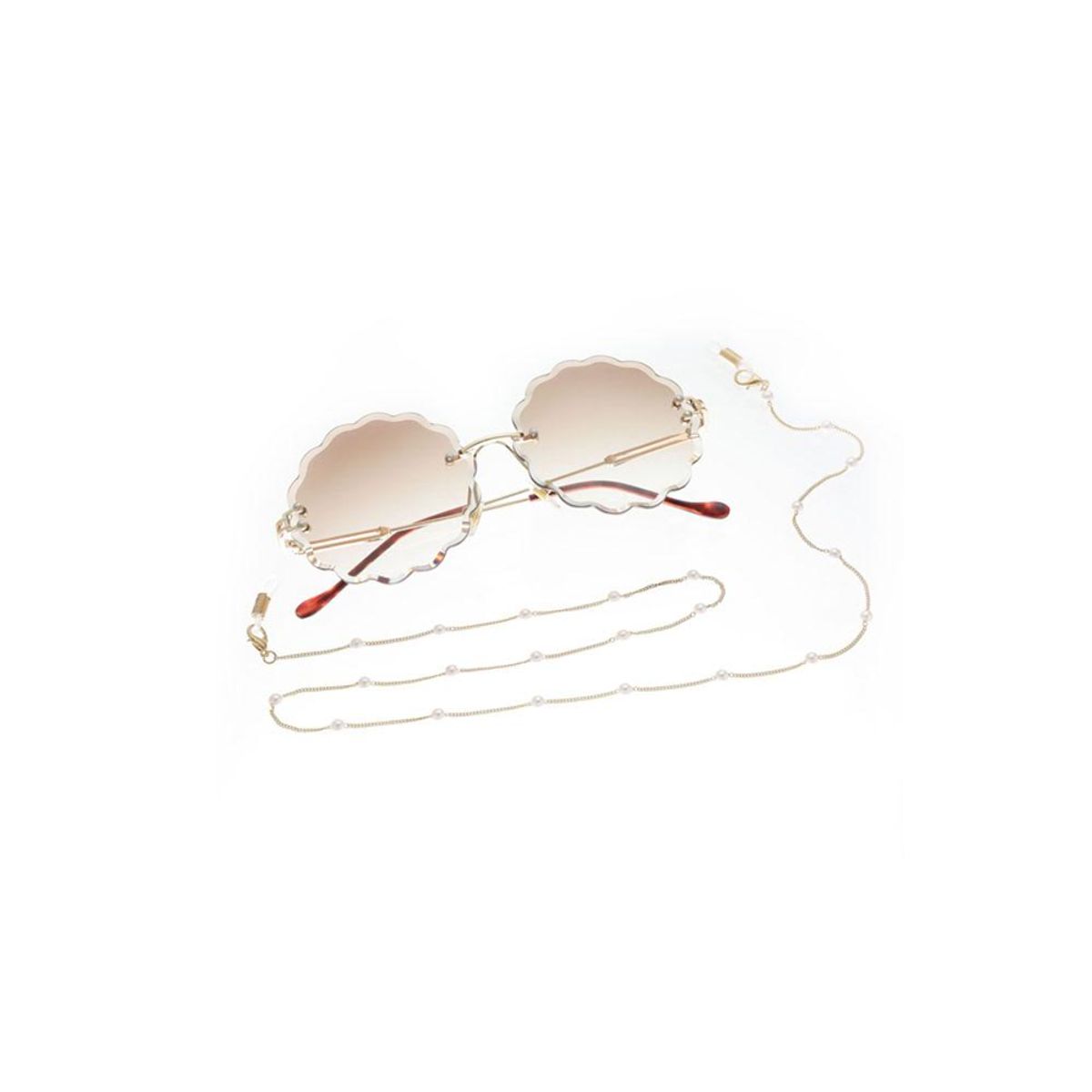 27.5-Inch Glasses Pearl Beaded Chains - Option 2