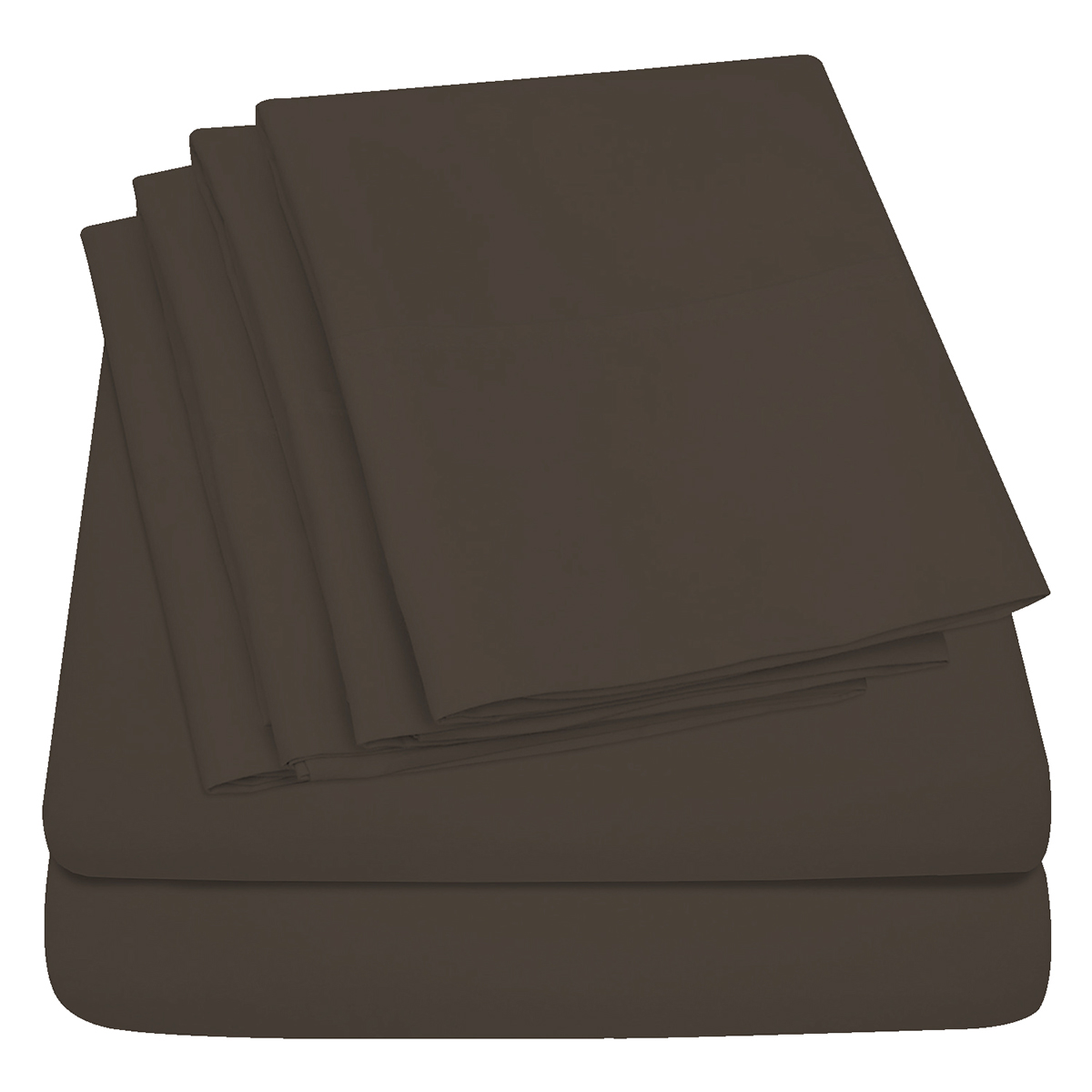 Sweet Home Collection Deep Pockets Twin Sheet Set (3-Piece) - Chocolate