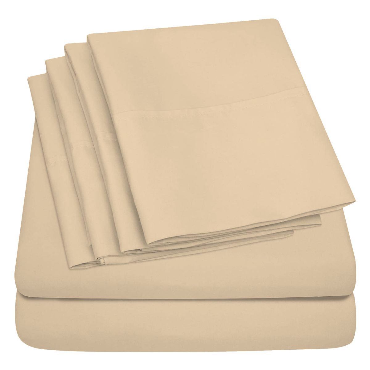 Sweet Home Collection Deep Pockets Twin Sheet Set (3-Piece) - Cream