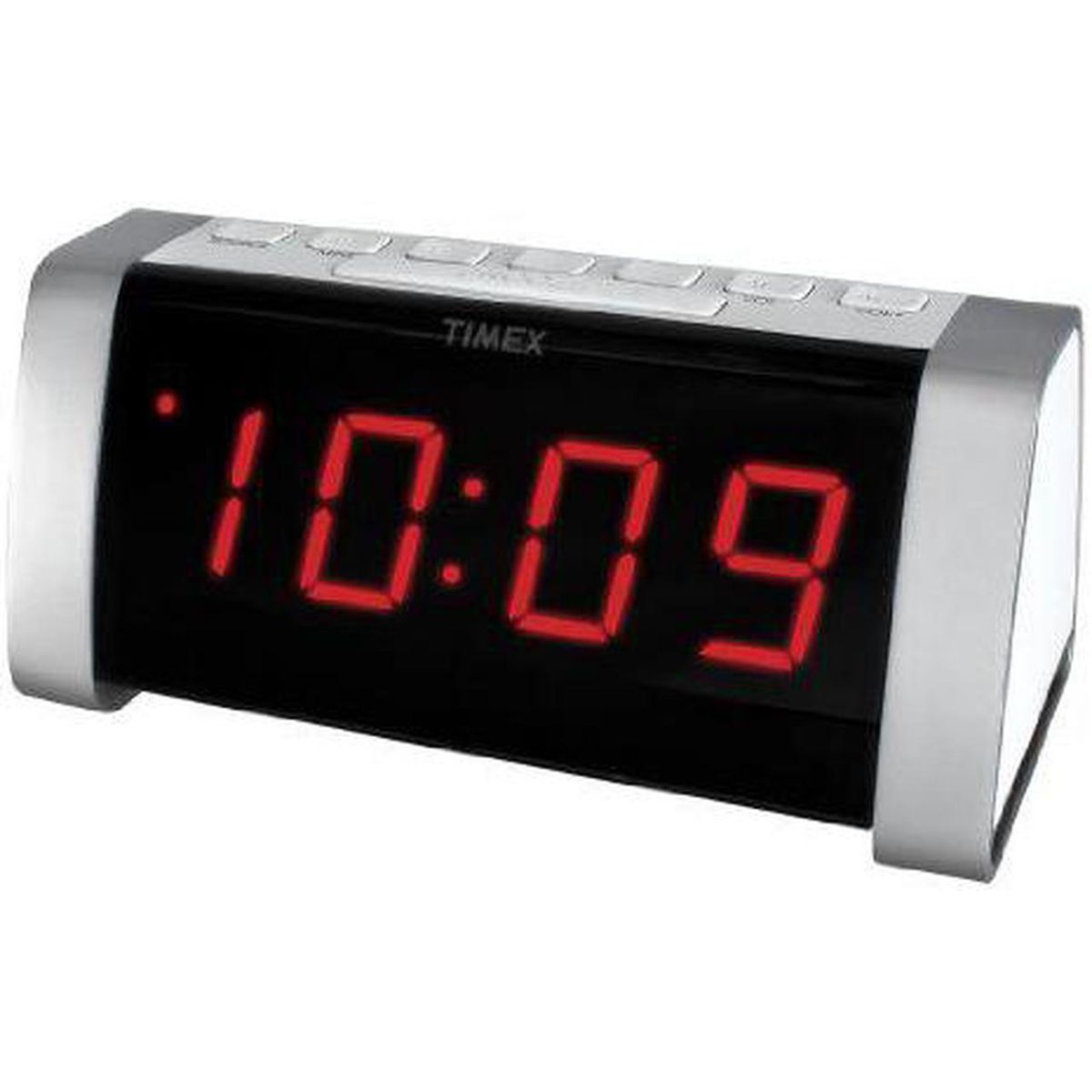Timex AM/FM Dual Alarm Clock Radio - Timex Dual Alarm Clock Radio - White-image-SKU10766681