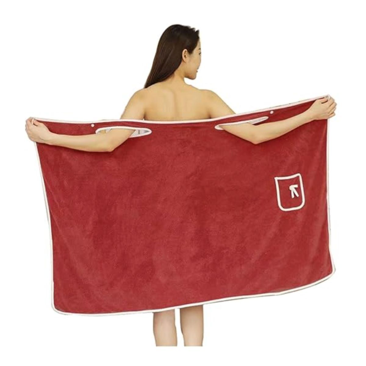 Women's Adjustable Bath Towel Robe - REDROBE1