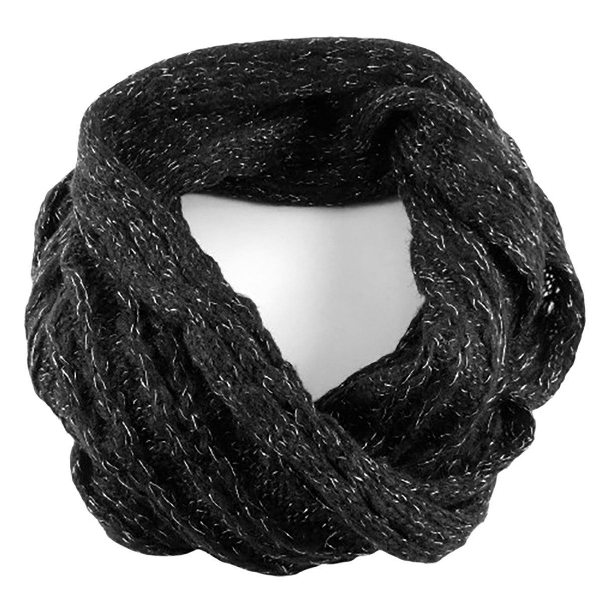 Earthtones Infinity Scarf - Black