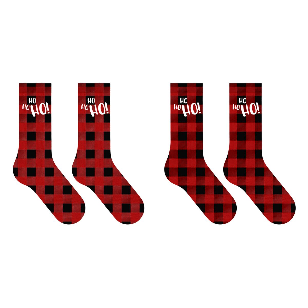 Greeting Card with Fun Crew Length Novelty Socks (2-Pack) - Christmas