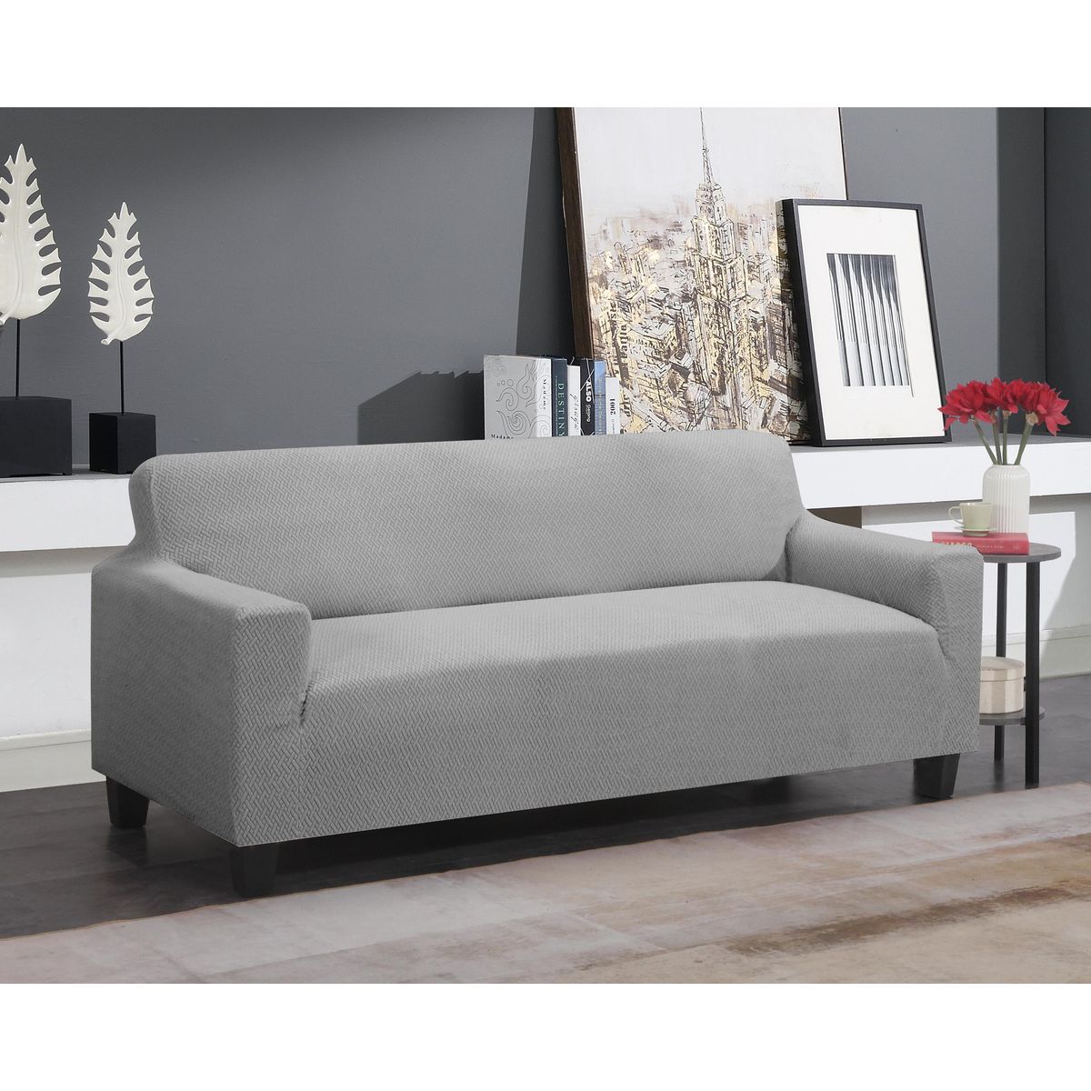 Super Stretch Chair, Loveseat, or Sofa Slipcover - Sofa Gray